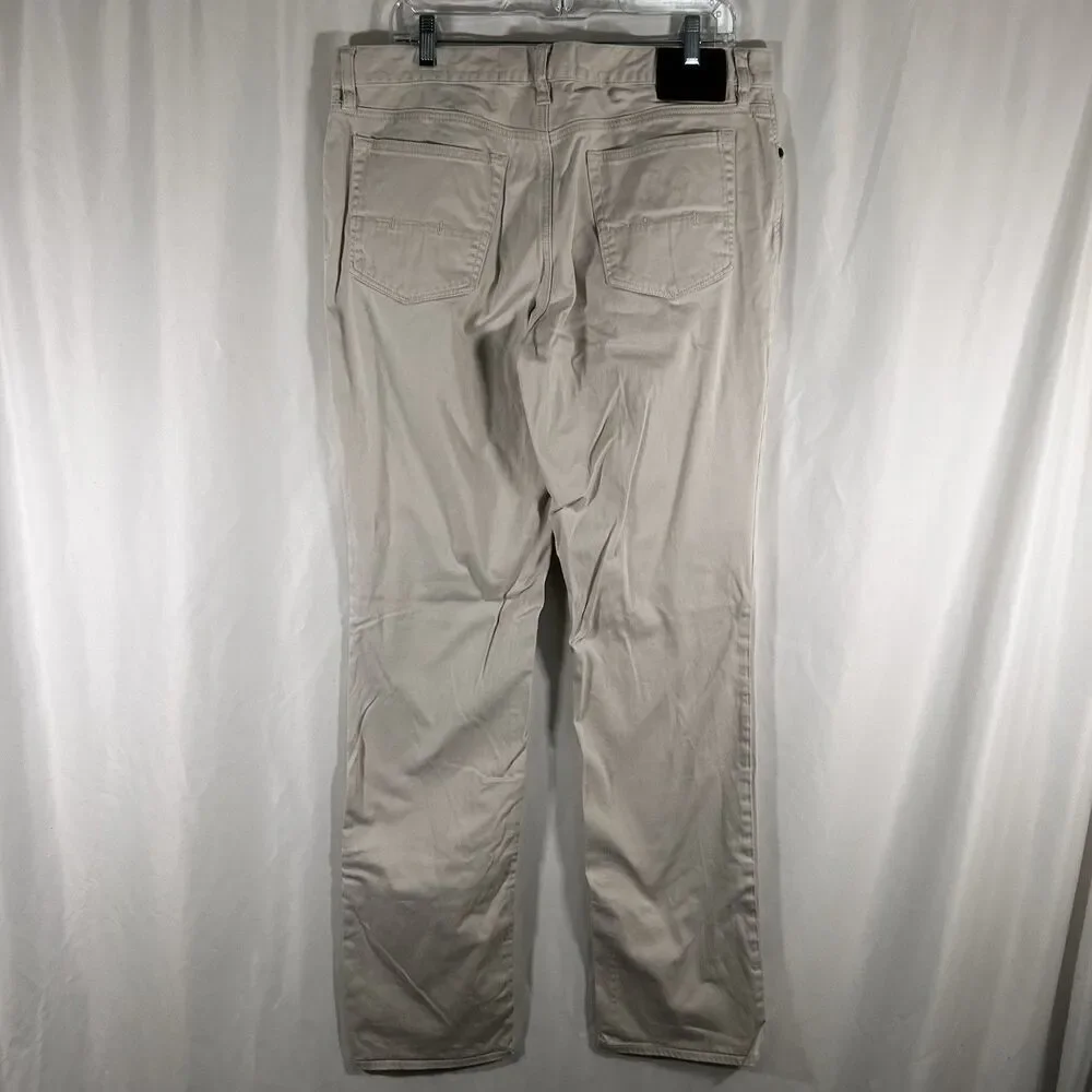 Polo Ralph Lauren Chino Pants Mens 34x34 Light Beige Stretch Straight Fit Cotton